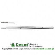 Gerald Micro Forcep Cross Serrated Jaws Stainless Steel, 25 cm - 9 3/4" Tip Size 1.0 mm